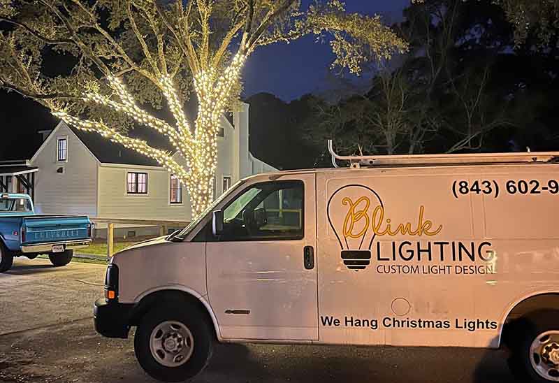 Christmas Lighting Installation Van