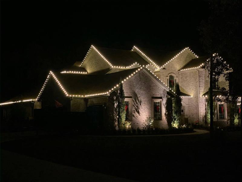 Christmas Light Installation in Charleston