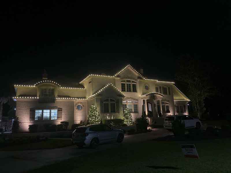 Christmas Light Installation in Greenville